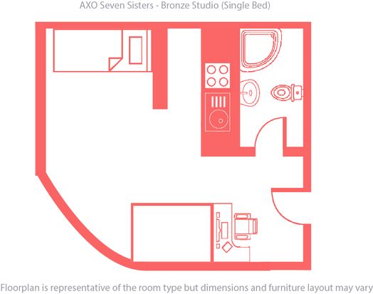 Bronze Studio (Sgl Bed)