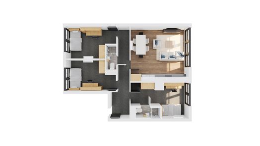 3 Bedroom Multishare Shared Bathroom