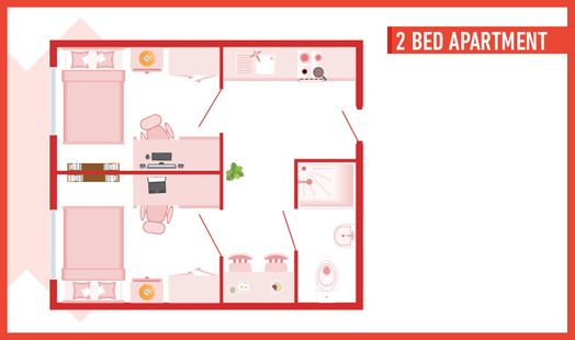 Room in a Two Bed Shared Apartment