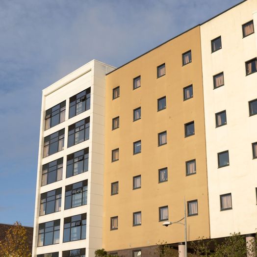 Photo of a newport Student Village.