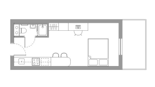 Silver Studio Terrace — (Single Occupancy)