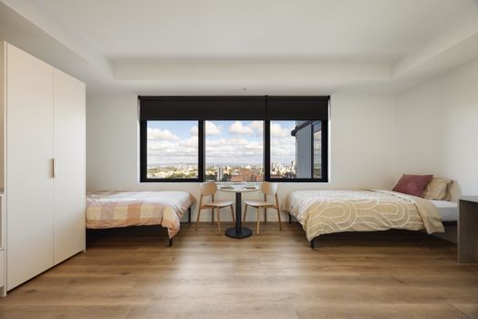 Twin Bed Studio High Floor