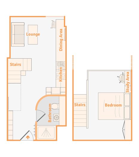 Premium Split Level Studio