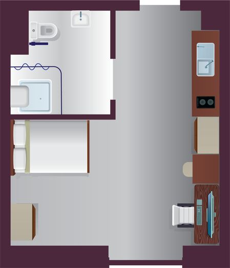 Premium Studio with Wet Room