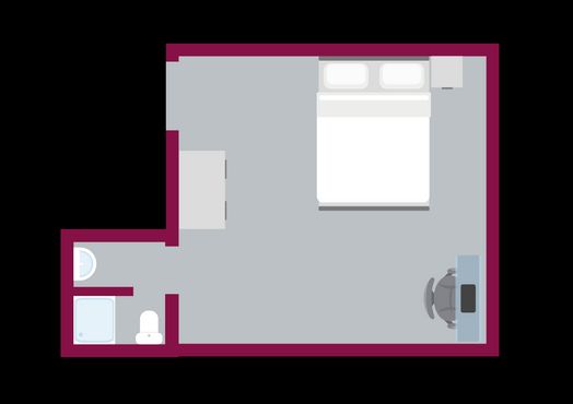 2 Bed Apartment Ensuite Room