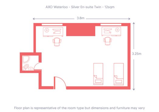 Silver Ensuite Twin (Mid Floor)