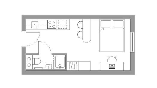 Bronze Studio — (Single Occupancy)