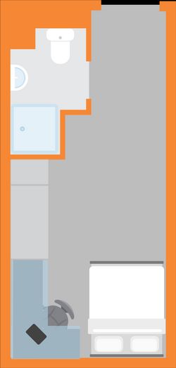 3/4 Bed Standard Ensuite