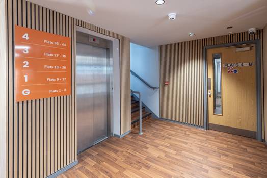 Photo of a grange Lane Apartments.