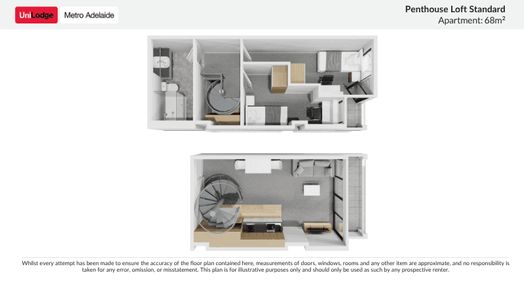 Penthouse Loft with Balcony