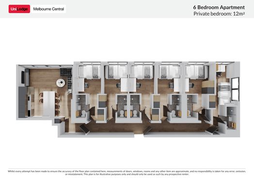 6 Bedroom Apartment (Ensuite)