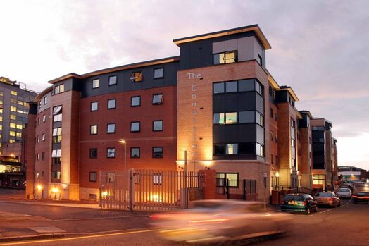 Photo of a canalside.