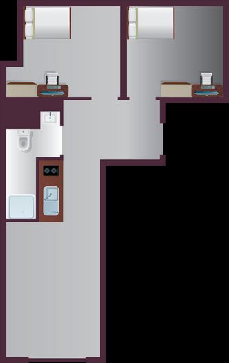 2 Bed Studio