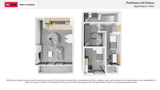 Penthouse Loft Deluxe with Balcony