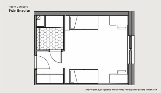 Twin Ensuite - 7 Bedroom Apartment