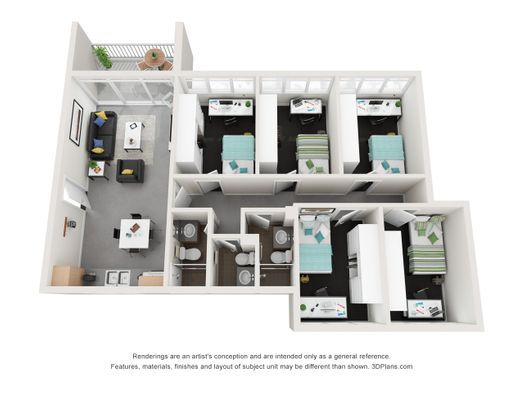 5 Bedroom Apartment Standard