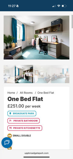 Photo of a broadgate Park one bed flat .