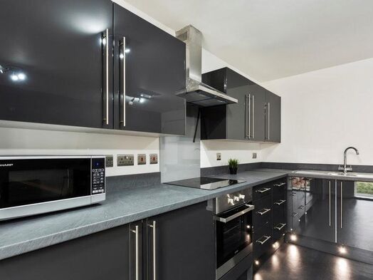 Photo of a room in a student hall in Nottingham.