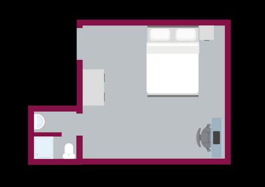 4 Bed Apartment Ensuite Room