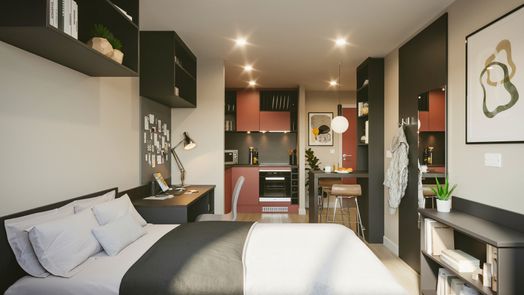 Gold Studio with Balcony