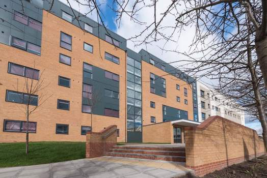 Photo of a stoke Student Village.