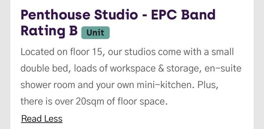 Photo of a 1-room student hall in Bournemouth.