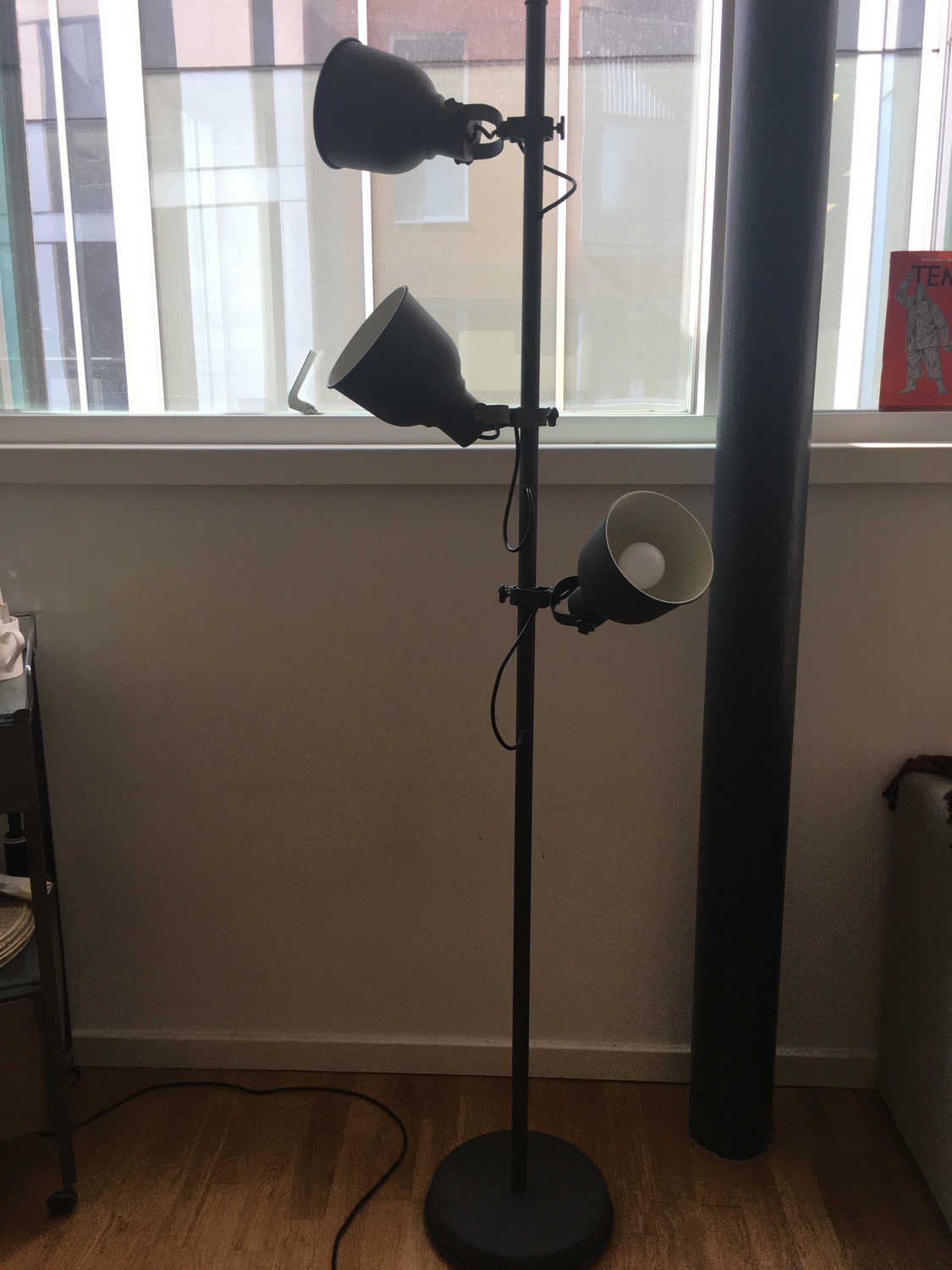 Like New Ikea Hektar Floor Lamp 3 Spot Campusboard Co