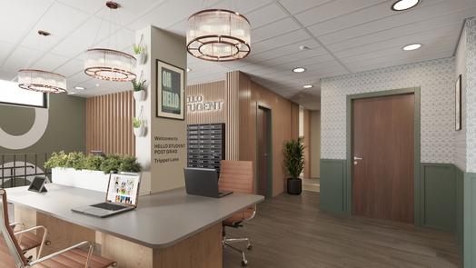 Photo of a trippet Lane (Postgraduate student accommodation).