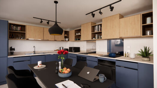 Photo of a luxury Ensuite at St Peter's Court, Nottingham University Halls.