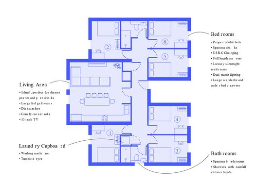Standard 6 Bedroom (Non-Ensuite)