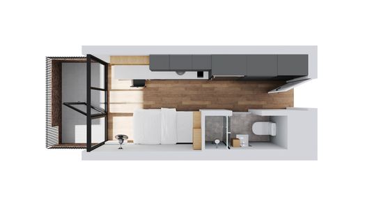 Studio with Terrace
