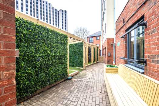 Photo of a grange Lane Apartments.