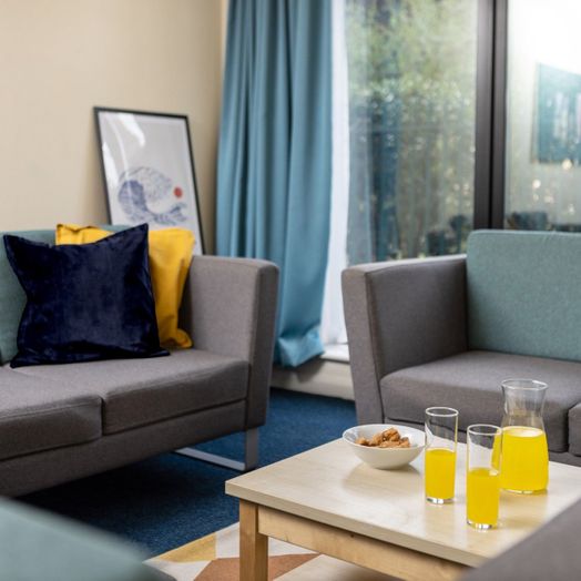 Photo of a newport Student Village.