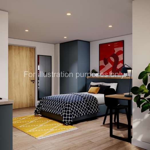 Silver Studio With a Balcony