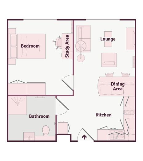 Penthouse 1 Bed Apartment