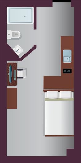 Luxury Studio with Courtyard