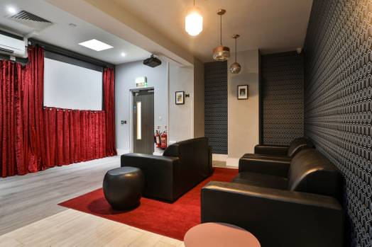 Photo of a the Hahnemann Building.