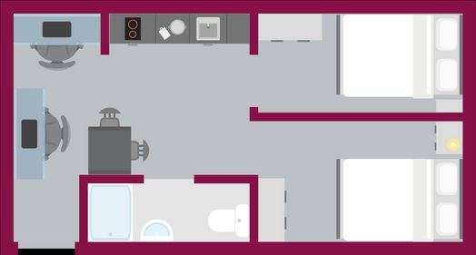 2 Bed Apartment (Single Beds)