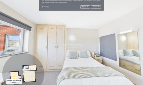 Virtual Tour for Classic Plus Ensuite Room