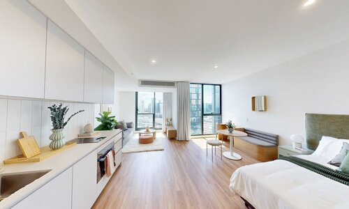 Virtual Tour for Studio Apartment Unfurnished Room